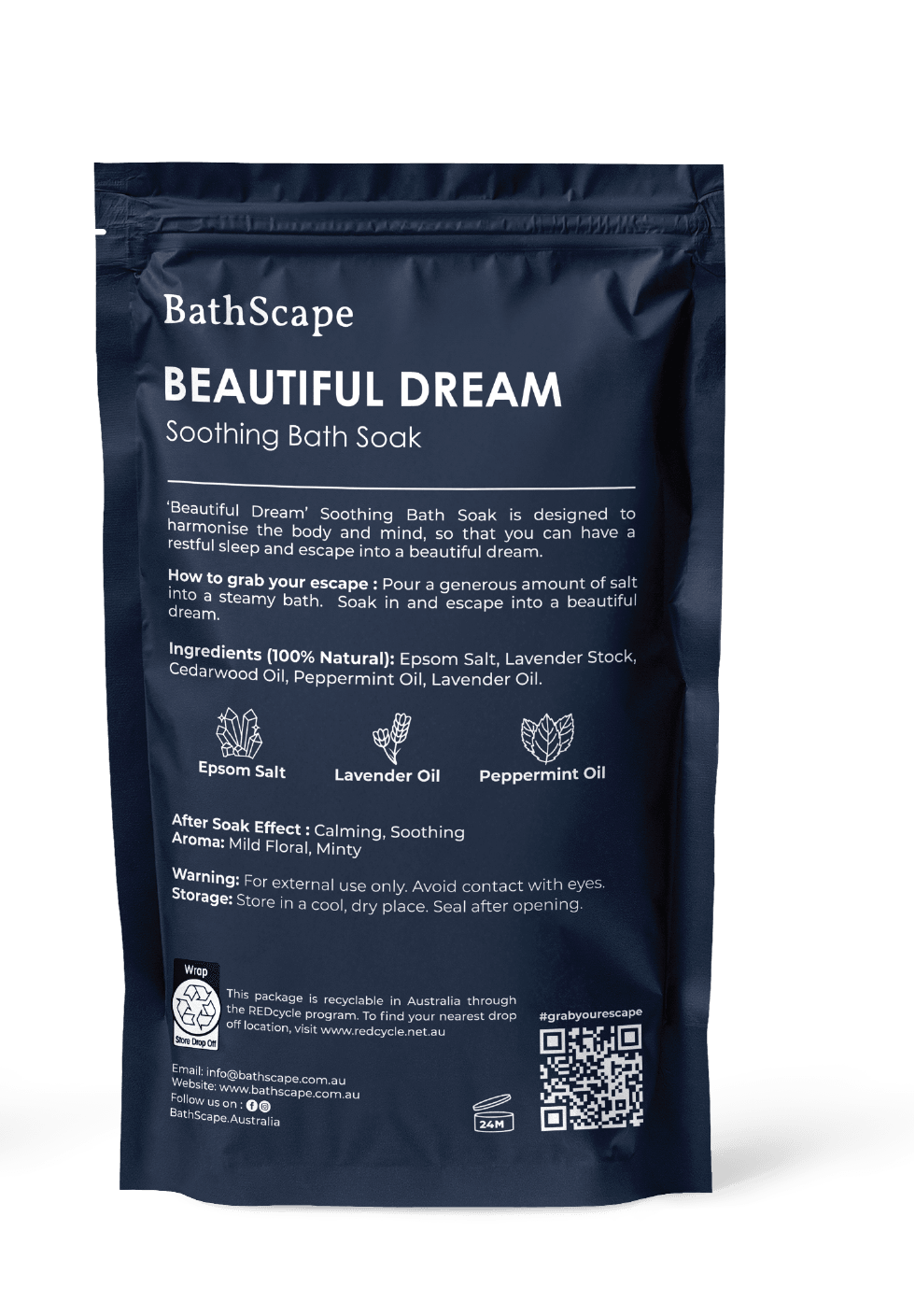 Beautiful Dream Soothing Relaxation Epsom Bath Salt Soak - BathScape
