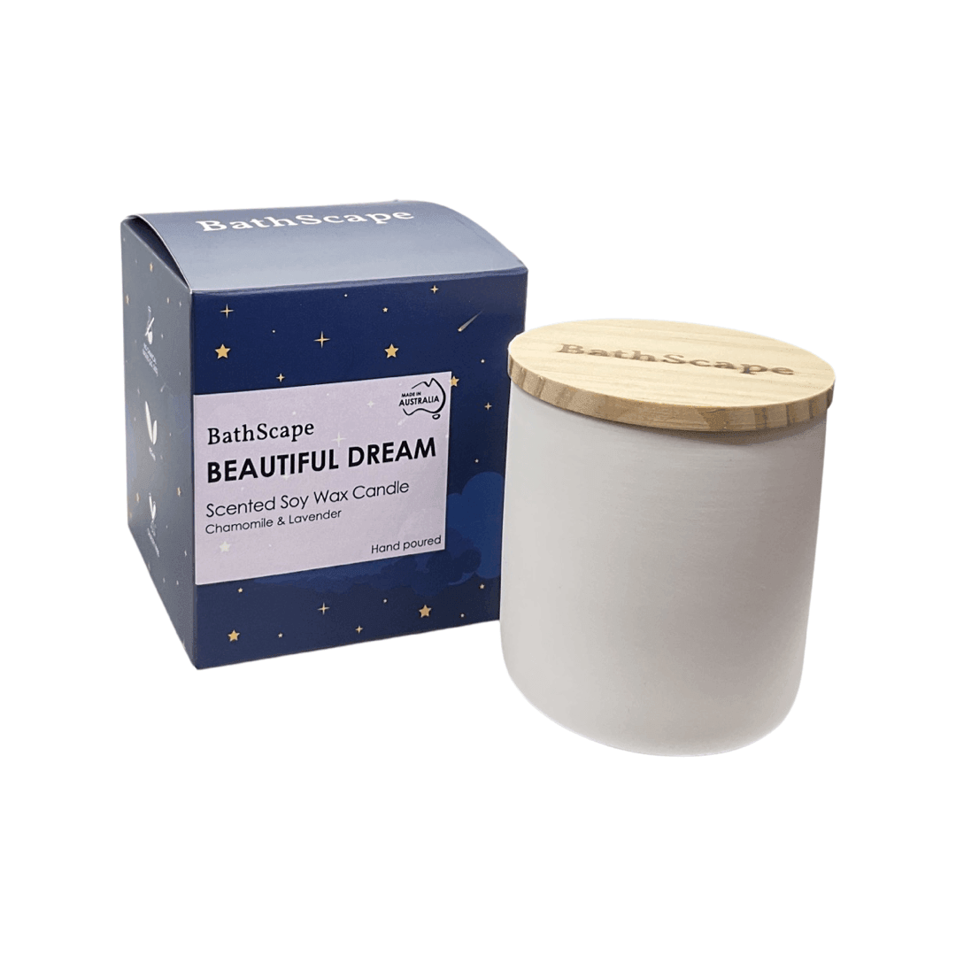 Beautiful Dream Soy Wax Candle - Chamomile & Lavender - BathScape