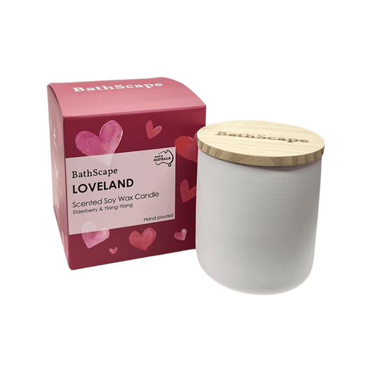 Loveland Soy Wax Candle - Elderberry & Ylang-Ylang - BathScape