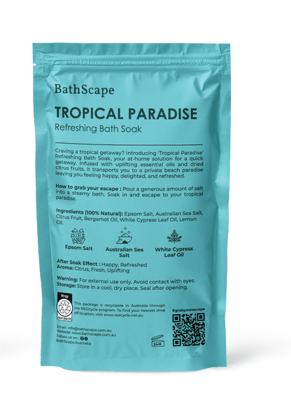 Tropical Paradise Refreshing Epsom Bath Salt Soak - BathScape
