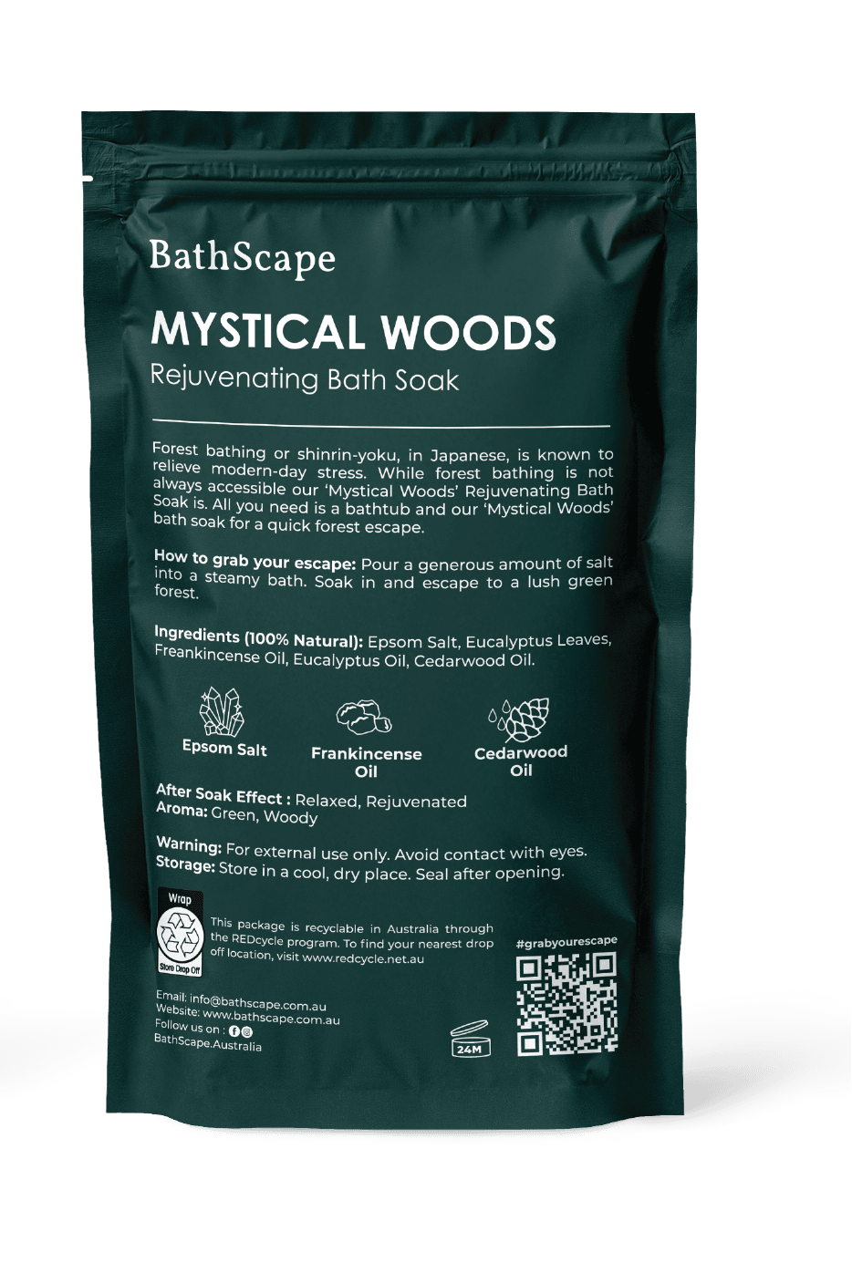 Mystical Woods Rejuvenating Epsom Bath Salt Soak - BathScape